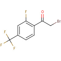 537050-12-7 2-bromo-1-[2-fluoro-4-(trifluoromethyl)phenyl]ethanone chemical structure
