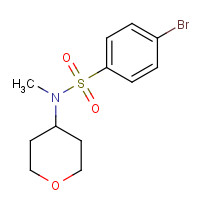 1184435-31-1 4-bromo-N-methyl-N-(oxan-4-yl)benzenesulfonamide chemical structure