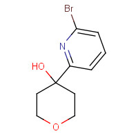 153607-79-5 4-(6-bromopyridin-2-yl)oxan-4-ol chemical structure
