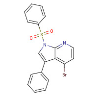 943322-46-1 1-(benzenesulfonyl)-4-bromo-3-phenylpyrrolo[2,3-b]pyridine chemical structure