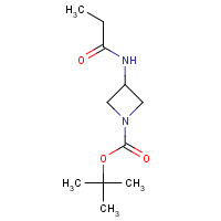 1449669-90-2 tert-butyl 3-(propanoylamino)azetidine-1-carboxylate chemical structure