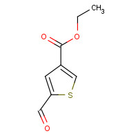 67808-67-7 ethyl 5-formylthiophene-3-carboxylate chemical structure