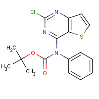 1235451-10-1 tert-butyl N-(2-chlorothieno[3,2-d]pyrimidin-4-yl)-N-phenylcarbamate chemical structure