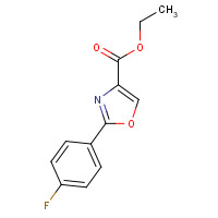132089-42-0 ethyl 2-(4-fluorophenyl)-1,3-oxazole-4-carboxylate chemical structure