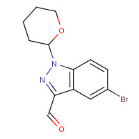 1326714-85-5 5-bromo-1-(oxan-2-yl)indazole-3-carbaldehyde chemical structure