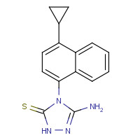 878671-96-6 3-amino-4-(4-cyclopropylnaphthalen-1-yl)-1H-1,2,4-triazole-5-thione chemical structure