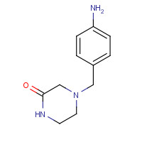 334952-68-0 4-[(4-aminophenyl)methyl]piperazin-2-one chemical structure
