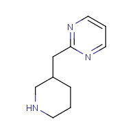1063734-07-5 2-(piperidin-3-ylmethyl)pyrimidine chemical structure