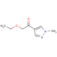 1104291-93-1 2-ethoxy-1-(1-methylpyrazol-4-yl)ethanone chemical structure