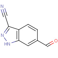 1247002-69-2 6-formyl-1H-indazole-3-carbonitrile chemical structure