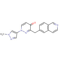 1314381-31-1 3-(isoquinolin-6-ylmethyl)-1-(1-methylpyrazol-4-yl)pyridazin-4-one chemical structure