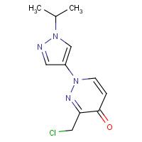 1314389-49-5 3-(chloromethyl)-1-(1-propan-2-ylpyrazol-4-yl)pyridazin-4-one chemical structure