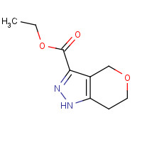 518990-21-1 ethyl 1,4,6,7-tetrahydropyrano[4,3-c]pyrazole-3-carboxylate chemical structure