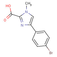 869570-48-9 4-(4-bromophenyl)-1-methylimidazole-2-carboxylic acid chemical structure