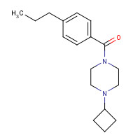 1000405-05-9 (4-cyclobutylpiperazin-1-yl)-(4-propylphenyl)methanone chemical structure