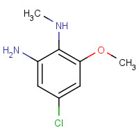 859877-51-3 5-chloro-3-methoxy-2-N-methylbenzene-1,2-diamine chemical structure