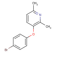 1362703-24-9 3-(4-bromophenoxy)-2,6-dimethylpyridine chemical structure