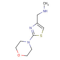 915707-64-1 N-methyl-1-(2-morpholin-4-yl-1,3-thiazol-4-yl)methanamine chemical structure