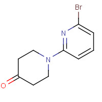1057270-81-1 1-(6-bromopyridin-2-yl)piperidin-4-one chemical structure