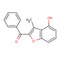 99246-64-7 (4-hydroxy-3-methyl-1-benzofuran-2-yl)-phenylmethanone chemical structure