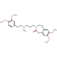 85175-67-3 3-[3-[2-(3,4-dimethoxyphenyl)ethyl-methylamino]propyl]-7,8-dimethoxy-2,5-dihydro-1H-3-benzazepin-4-one chemical structure