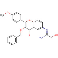 1187016-54-1 2-hydroxy-N'-[2-(4-methoxyphenyl)-4-oxo-3-phenylmethoxychromen-6-yl]ethanimidamide chemical structure