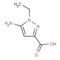 1224888-18-9 5-amino-1-ethylpyrazole-3-carboxylic acid chemical structure
