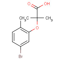 1370349-64-6 2-(5-bromo-2-methylphenoxy)-2-methylpropanoic acid chemical structure