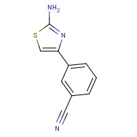 202664-32-2 3-(2-amino-1,3-thiazol-4-yl)benzonitrile chemical structure
