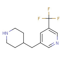 1225218-78-9 3-(piperidin-4-ylmethyl)-5-(trifluoromethyl)pyridine chemical structure