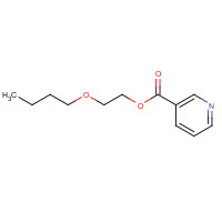 13912-80-6 2-butoxyethyl pyridine-3-carboxylate chemical structure