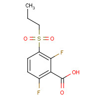 1152501-92-2 2,6-difluoro-3-propylsulfonylbenzoic acid chemical structure