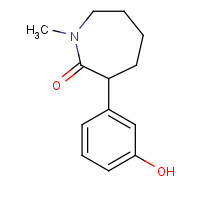 71592-44-4 3-(3-hydroxyphenyl)-1-methylazepan-2-one chemical structure