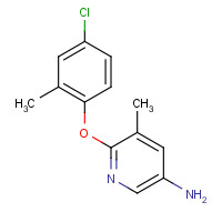 224187-08-0 6-(4-chloro-2-methylphenoxy)-5-methylpyridin-3-amine chemical structure