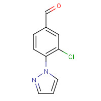 1186663-52-4 3-chloro-4-pyrazol-1-ylbenzaldehyde chemical structure