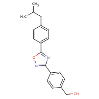 635702-24-8 [4-[5-[4-(2-methylpropyl)phenyl]-1,2,4-oxadiazol-3-yl]phenyl]methanol chemical structure