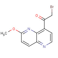 394223-06-4 2-bromo-1-(6-methoxy-1,5-naphthyridin-4-yl)ethanone chemical structure