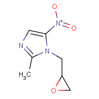 16773-52-7 2-methyl-5-nitro-1-(oxiran-2-ylmethyl)imidazole chemical structure