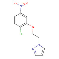1453211-72-7 1-[2-(2-chloro-5-nitrophenoxy)ethyl]pyrazole chemical structure