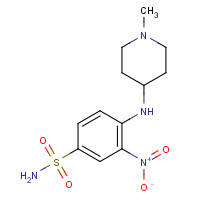 1228780-76-4 4-[(1-methylpiperidin-4-yl)amino]-3-nitrobenzenesulfonamide chemical structure