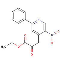 920979-00-6 ethyl 3-(5-nitro-2-phenylpyridin-4-yl)-2-oxopropanoate chemical structure