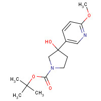 1225218-30-3 tert-butyl 3-hydroxy-3-(6-methoxypyridin-3-yl)pyrrolidine-1-carboxylate chemical structure