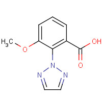 1293285-10-5 3-methoxy-2-(triazol-2-yl)benzoic acid chemical structure