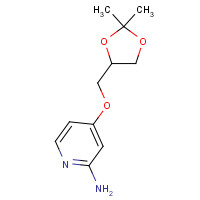 1303588-65-9 4-[(2,2-dimethyl-1,3-dioxolan-4-yl)methoxy]pyridin-2-amine chemical structure