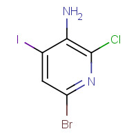 1138444-29-7 6-bromo-2-chloro-4-iodopyridin-3-amine chemical structure