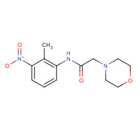 1110718-82-5 N-(2-methyl-3-nitrophenyl)-2-morpholin-4-ylacetamide chemical structure