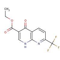 151099-11-5 ethyl 4-oxo-7-(trifluoromethyl)-1H-1,8-naphthyridine-3-carboxylate chemical structure