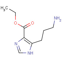 915030-03-4 ethyl 5-(3-aminopropyl)-1H-imidazole-4-carboxylate chemical structure