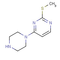 1174207-76-1 2-methylsulfanyl-4-piperazin-1-ylpyrimidine chemical structure