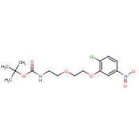 1356009-12-5 tert-butyl N-[2-[2-(2-chloro-5-nitrophenoxy)ethoxy]ethyl]carbamate chemical structure